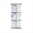 Estante Para Livros Giratória Compacta Para Até 120 Livros