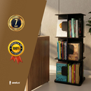 Estante para Livros Giratória Compacta para até 120 livros.