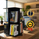 Estante Para Livros Giratória Compacta Para Até 80 Livros