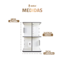 Estante Para Livros Giratória Compacta Para Até 80 Livros