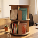 Estante para Livros Giratória Compacta para até 80 livros