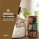 Estante para Livros Giratória Compacta para até 120 livros