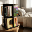 Estante Para Livros Giratória Compacta Para Até 80 Livros