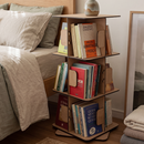Estante para Livros Giratória Compacta para até 120 livros