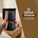Estante para Livros Giratória Compacta para até 80 livros