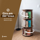 Estante para Livros Giratória Compacta para até 120 livros