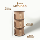 Estante para Livros Giratória Compacta para até 120 livros