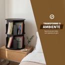 Estante para Livros Giratória Compacta para até 80 livros