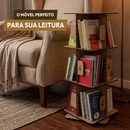 Estante para Livros Giratória Compacta para até 120 livros