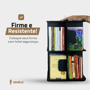 Estante Para Livros Giratória Compacta Para Até 80 Livros