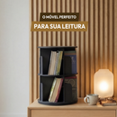 Estante para Livros Giratória Compacta para até 80 livros
