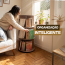 Estante para Livros Giratória Compacta para até 120 livros