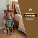 Estante para Livros Giratória Compacta para até 120 livros