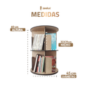 Estante para Livros Giratória Compacta para até 80 livros