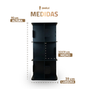 Estante para Livros Giratória Compacta para até 120 livros.