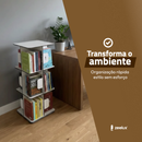 Livraria, Estante Giratória, 3 Andares, 120 Livros