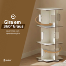 Livraria, Estante Giratória, 3 Andares, 120 Livros