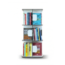 Livraria, Estante Giratória, 3 Andares, 120 Livros