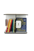 Estante Para Livros Giratória Compacta Para Até 40 Livros