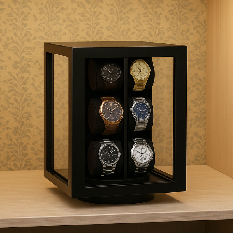 Organizador Giratório Relógio com Vitrine