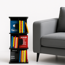 Estante para Livros Giratória Compacta para até 120 livros